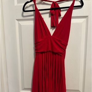 Sabora Red Halter Dress